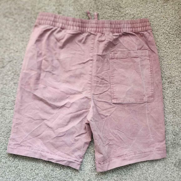 H&M Men's Medium Drawstring Cotton Elastic Waistband Shorts 8.5" NWOT Purple - Picture 3 of 4